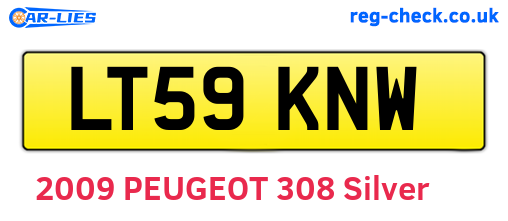 LT59KNW are the vehicle registration plates.