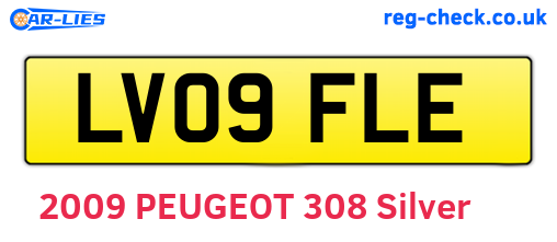 LV09FLE are the vehicle registration plates.
