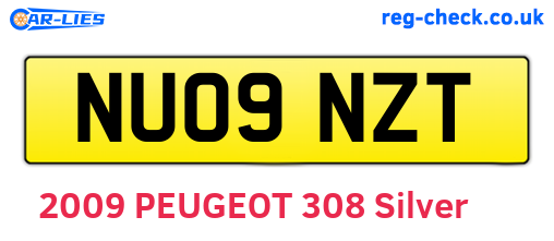 NU09NZT are the vehicle registration plates.