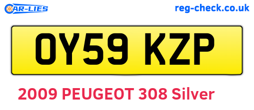 OY59KZP are the vehicle registration plates.