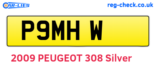 P9MHW are the vehicle registration plates.