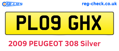 PL09GHX are the vehicle registration plates.