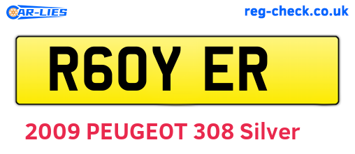 R60YER are the vehicle registration plates.