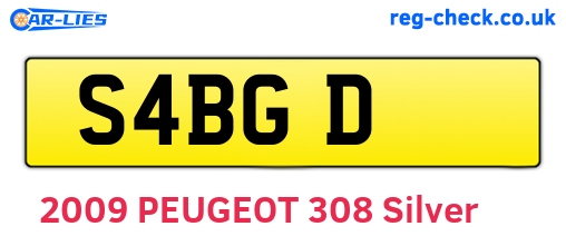 S4BGD are the vehicle registration plates.