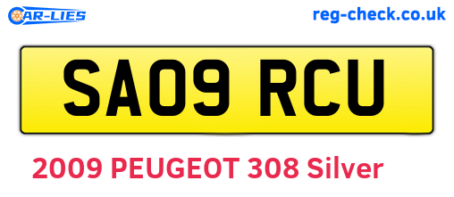SA09RCU are the vehicle registration plates.