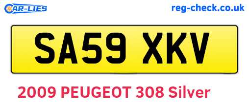 SA59XKV are the vehicle registration plates.