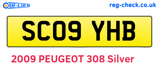 SC09YHB are the vehicle registration plates.