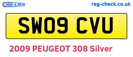 SW09CVU are the vehicle registration plates.