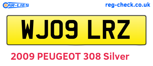 WJ09LRZ are the vehicle registration plates.