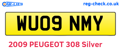 WU09NMY are the vehicle registration plates.