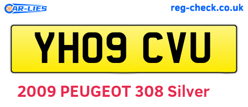 YH09CVU are the vehicle registration plates.