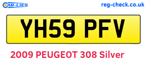 YH59PFV are the vehicle registration plates.