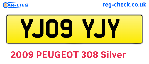 YJ09YJY are the vehicle registration plates.