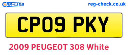 CP09PKY are the vehicle registration plates.