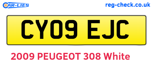 CY09EJC are the vehicle registration plates.