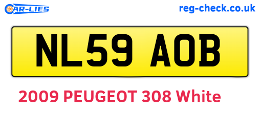 NL59AOB are the vehicle registration plates.