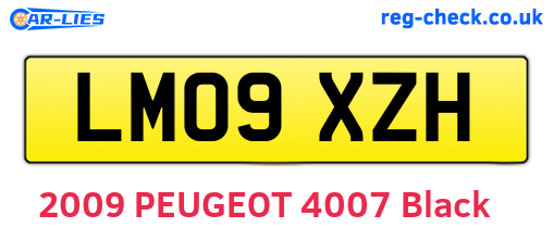 LM09XZH are the vehicle registration plates.