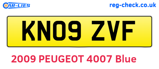 KN09ZVF are the vehicle registration plates.