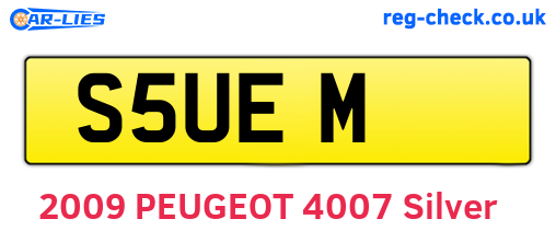 S5UEM are the vehicle registration plates.