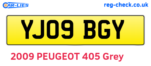 YJ09BGY are the vehicle registration plates.