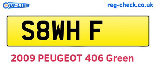 S8WHF are the vehicle registration plates.