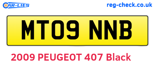 MT09NNB are the vehicle registration plates.