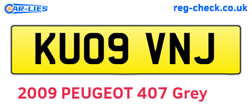 KU09VNJ are the vehicle registration plates.