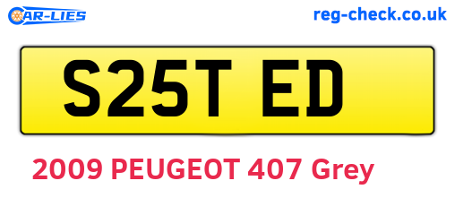 S25TED are the vehicle registration plates.