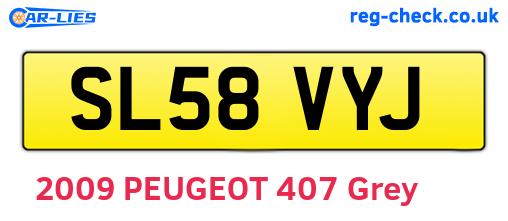 SL58VYJ are the vehicle registration plates.