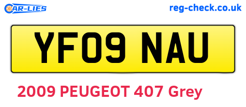 YF09NAU are the vehicle registration plates.