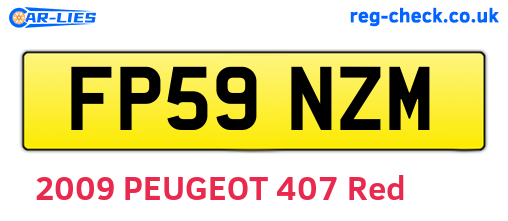 FP59NZM are the vehicle registration plates.