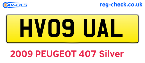 HV09UAL are the vehicle registration plates.