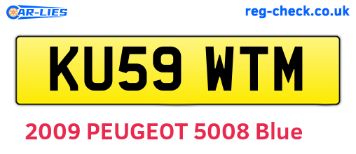 KU59WTM are the vehicle registration plates.