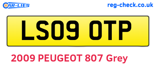 LS09OTP are the vehicle registration plates.