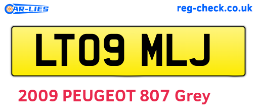 LT09MLJ are the vehicle registration plates.