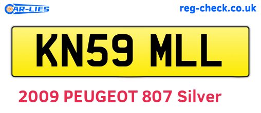 KN59MLL are the vehicle registration plates.