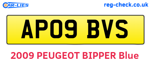 AP09BVS are the vehicle registration plates.