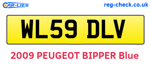 WL59DLV are the vehicle registration plates.