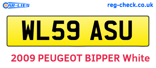 WL59ASU are the vehicle registration plates.