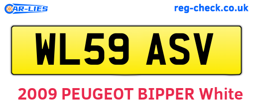 WL59ASV are the vehicle registration plates.