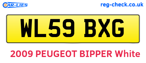 WL59BXG are the vehicle registration plates.