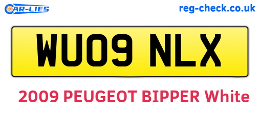 WU09NLX are the vehicle registration plates.