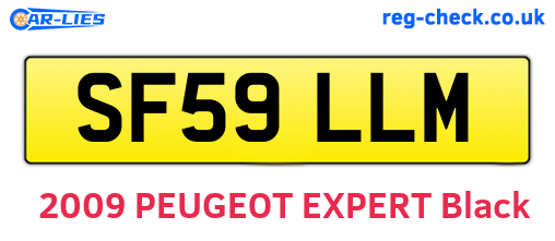 SF59LLM are the vehicle registration plates.