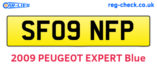 SF09NFP are the vehicle registration plates.