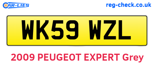 WK59WZL are the vehicle registration plates.