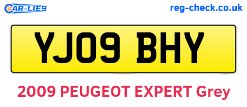 YJ09BHY are the vehicle registration plates.