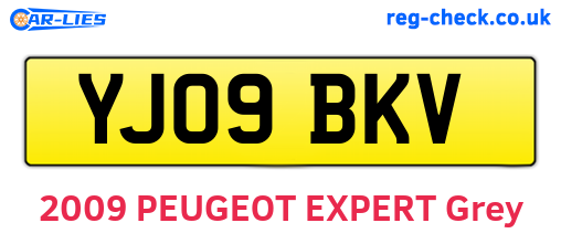 YJ09BKV are the vehicle registration plates.
