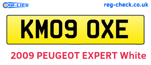 KM09OXE are the vehicle registration plates.