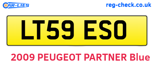 LT59ESO are the vehicle registration plates.