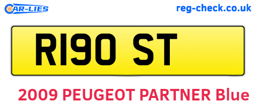 R19OST are the vehicle registration plates.